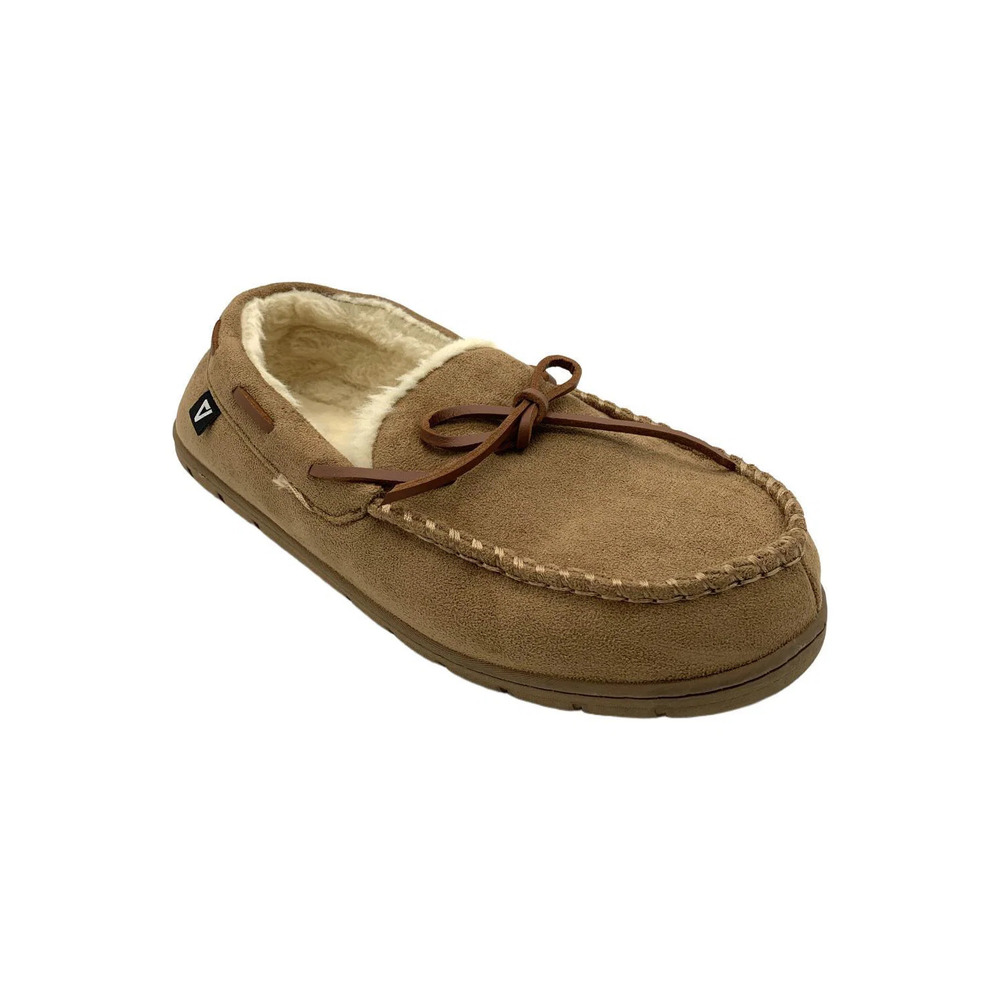 Vance Men's Hayden Moccasin Slippers Brown - Medium